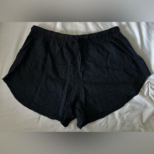 Lisa Says Gah Black Frankie Cotton Shorts